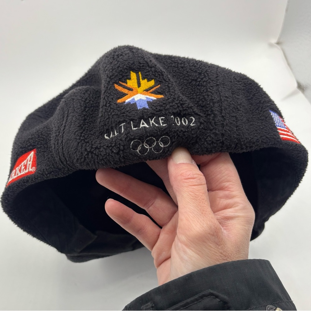 VTG Y2K Winter Olympics USA Salt Lake City 2002 Utah Adult Fleece Newsboy Cap